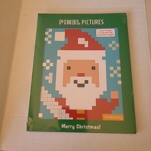 PIXEL PICTURES MERRY CHRISTMAS By Mudpuppy New Sealed/Unopened Activity Book